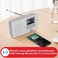LEMEGA IR1 Portable WiFi Internet Radio, FM Digital Radio, Bluetooth, Dual Alarms Clock,Sleep Snooze Timer,40 Presets,Headphone-Output, Colour Display,Batteries or Mains Powered &ndash; Grey Finish.