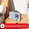LEMEGA IR1 Portable WiFi Internet Radio, FM Digital Radio, Bluetooth, Dual Alarms Clock,Sleep Snooze Timer,40 Presets,Headphone-Output, Colour Display,Batteries or Mains Powered &ndash; Grey Finish.