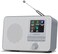 LEMEGA IR1 Portable WiFi Internet Radio, FM Digital Radio, Bluetooth, Dual Alarms Clock,Sleep Snooze Timer,40 Presets,Headphone-Output, Colour Display,Batteries or Mains Powered &ndash; Grey Finish.