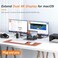 Tobenone USB C Docking Station Dual Monitor, 13-in-2 Triple Display Laptop USB-C Hub for MacBook Pro/Air Dock with 2 4K HDMI, VGA, PD3. 0, RJ45, 6 USB, 3. 5mm Audio.