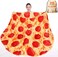 mermaker Pepperoni Pizzas Blanket 2. 0 Double Sided 80 inch for Adult and Kids, Pizzas Blanket Adult Size, Realistic Food Blanket, 285 GSM Soft Pepperoni Blanket, for Teenage Boys Girls.