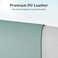 Aothia Leather Desk Pad Protector, Mouse Pad, Office Desk Mat, Non-Slip PU Leather Desk Blotter, Laptop Desk Pad, Waterproof Desk Writing Pad for Office and Home (Light Blue,31. 5" x 15. 7".