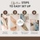 Travelization Magnetic Poster Hanger Frame 30" - Premium Quality Wood, Extra Strong Magnets, QuickEasy Setup, Full Hanging Kit for Wall Art/Prints/Canvas/Photos/Pictures/Artwork/Scratch Map (30x40 30x
