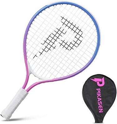 PIKASEN 17''-25'' Kids Tennis Racket Best Starter Kit for Kids Age 4 and Under with Shoulder Strap Bag and Mini Tennis Racket Toddler Tennis Raquet'.
