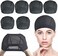 Smilco 6 PACK أغطية شعر مستعار لصنع الشعر المستعار - أغطية شعر مستعار شبكية قابلة للتمدد للنساء شعر مستعار أمامي من الدانتيل أسود.