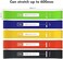TechStone Resistance Bands Set for Men and Women, Pack of 5 Different Resistance Levels Elastic Band for Home Gym Long Exercise Workout &ndash; Great Fitness Equipment for Training, Yoga &ndash; Free Carrying Bag