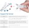 SUNTRSI 4 in 1 Micro SD Card Reader for i-Phone i-pad, SD Memory Card Reader for Mac Android Computer PC OS Desktop Laptop, Portable Trail Camera Card Viewer, Compatible with TF and SD Card, Plug and
