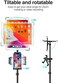Elitehood iPad Tripod Stand, 65-inch Height Adjustable iPad Stand HolderiPad Floor Stand with 360 Rotating iPad Tripod Mount for iPad, iPad Air, iPad Pro 12. 9 11 and All 4-14. 5 Inch Tablets.
