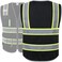 JKSafety 9 Pockets Hi-Vis Mesh Safety Vest for men and womenChaleco reflectante de seguridad.