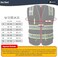 JKSafety 9 Pockets Hi-Vis Mesh Safety Vest for men and womenChaleco reflectante de seguridad.