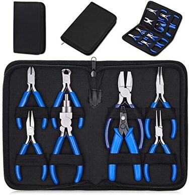 Shynek Jewelry Pliers, 8pcs Jewelry Making Pliers Tools Micro Jewelry Pliers Set Jewelry Making Kit for Jewelry Making Supplies.