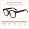 Madison Avenue Blue Light Blocking Glasses for Women, Anti Blue Ray Computer Gaming Glasses, Anti Eyestrain UV Glare.