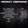 OFFROADTOWN Amber LED Cubes, LED Pods 2PCS 3Inch 120W High Lumen Spot LED Cubes Yellow LED Fog Lights Off Road LED Driving Light Waterproof for Trucks ATV SUV Marine Front Bumper.