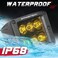 OFFROADTOWN Amber LED Cubes, LED Pods 2PCS 3Inch 120W High Lumen Spot LED Cubes Yellow LED Fog Lights Off Road LED Driving Light Waterproof for Trucks ATV SUV Marine Front Bumper.