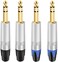 Devinal 1/4" TRS Plugs, 4 Pack, 4 Inch AUX Cable, Male-to-Male, Gold-Plated, 24 AWG, Compatible with Speakers, Microphones, Guitars, DJ Mixers.