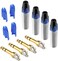 Devinal 1/4" TRS Plugs, 4 Pack, 4 Inch AUX Cable, Male-to-Male, Gold-Plated, 24 AWG, Compatible with Speakers, Microphones, Guitars, DJ Mixers.