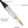 Devinal 1/4" TRS Plugs, 4 Pack, 4 Inch AUX Cable, Male-to-Male, Gold-Plated, 24 AWG, Compatible with Speakers, Microphones, Guitars, DJ Mixers.