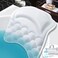 B BEAUTYBABY Beautybaby Anti-mould Bathtub Spa Pillow for Head, Neck and Back Support, Breathable Relax Comfort, [2020 Upgraded] with Non-Slip 8 Large Strong Suction Cups, Free Machine Washable Bag.