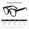 Madison Avenue Blue Light Blocking Glasses for Women, Anti Blue Ray Computer Gaming Glasses, Anti Eyestrain UV Glare.