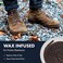 أربطة أحذية Benchmark Basics المشمعة المصنوعة من الكيفلار بنسبة 100% - صنع في الولايات المتحدة الأمريكية - أربطة أحذية شديدة التحمل للعمل أو المشي لمسافات طويلة - 54 بوصة، 63 بوصة أو 72 بوصة.