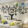 ملصقات ديكور جدارية ثلاثية الأبعاد قابلة للإزالة من الأكريليك بتصميم شجرة العائلة من DecorSmart، مع اقتباس ملهم لغرفة المعيشة.