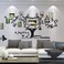 ملصقات ديكور جدارية ثلاثية الأبعاد قابلة للإزالة من الأكريليك بتصميم شجرة العائلة من DecorSmart، مع اقتباس ملهم لغرفة المعيشة.