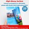 Uinkit Thick Photo Paper Glossy Double Sided 100 Sheets 8. 5x11 Heavyweight 69lb 260gsm Inkjet Both Sides Printable 11. 8mil A4 Letter size Flyer Bulk Pack 8. 5 x 11 Card paper postcard postal A189.