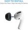 Comply Foam Apple AirPods Pro 2. 0 Earbud Tips. Comfortable. Clicks On. Stays Put. Noise Canceling. Fits in Charging Case (Large, 3 Pairs, Wireless.