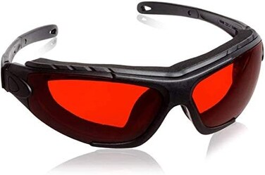 SafetyBlue Red Lens GreenBlue Light Blocking Glasses - Sleeping Aid Eye Mask Block 99. 9% of Stimulating Light Wavelengths - Fight InsomniaJet Lag - Comfortable StrapAdjustable Fit - Men&rsquo;s or Women&rsquo;s.