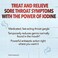 Betadine Antiseptic Medicated Gargle, Povidone-Iodine 0. 5%, Treat and Relieve Sore Throat Symptoms, Temporarily Reduces Germs Normally Found in The Mouth, Mint Flavor, 8 FL OZ.