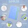Clever Fox Weekly Meal Planner - WeeklyDaily Meal Prep Journal with Shopping and Grocery Lists for Menu Planning, Healthy DietWeight Loss Tracking, Lasts 1 Year, Undated, A5 - Light Blue.