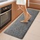 KMAT Kitchen Mat Cushioned Anti-Fatigue Floor Mat Waterproof Non-Slip Standing Mat Ergonomic Comfort Floor Mat Rug for Home,Office,Sink,Laundry,Desk 17. 3" (Wx 60"(L,Grey.