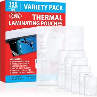 Simply Cool Laminating Pouch Kit with All Varieties.