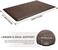 KMAT Kitchen Mat Cushioned Anti-Fatigue Floor Mat Waterproof Non-Slip Standing Mat Ergonomic Comfort Floor Mat Rug for Home,Office,Sink,Laundry,Desk 17. 3" (Wx 28"(L,Brown.