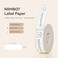 NIIMBOT Label Maker Tape D11 0. 47"1. 6" Adapted Label Print Paper Standard Laminated Office Labeling Tape Replacement for D11 Handheld Label Machine Waterproof Tear Proof 1 Roll 160 Pcs (White.