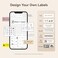 NIIMBOT Label Maker Tape D11 0. 47"1. 6" Adapted Label Print Paper Standard Laminated Office Labeling Tape Replacement for D11 Handheld Label Machine Waterproof Tear Proof 1 Roll 160 Pcs (White.