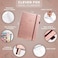 Clever Fox Weekly Meal Planner - WeeklyDaily Meal Prep Journal with Shopping and Grocery Lists for Menu Planning, Healthy DietWeight Loss Tracking, Lasts 1 Year, Undated, A5 - Rose Gold.
