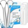 Cafhelp 2-Pack Tongue Scraper, 100% Useful Surgical Stainless Steel Tongue Cleaner for Both Adults and Kids, Professional Reduce Bad Breath Metal Tongue Scrapers, Help Your Oral Hygiene (with 2 cases.