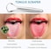 Cafhelp 2-Pack Tongue Scraper, 100% Useful Surgical Stainless Steel Tongue Cleaner for Both Adults and Kids, Professional Reduce Bad Breath Metal Tongue Scrapers, Help Your Oral Hygiene (with 2 cases.