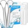 Cafhelp 2-Pack Tongue Scraper, 100% Useful Surgical Stainless Steel Tongue Cleaner for Both Adults and Kids, Professional Reduce Bad Breath Metal Tongue Scrapers, Help Your Oral Hygiene (with 2 cases.