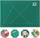 Anezus Self Healing Sewing Mat, 12" x 18" Rotary Cutting Mat Double Sided 5-Ply Craft Cutting Board for Sewing Crafts Hobby Fabric Precision Scrapbooking Project.