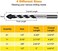TITGGI Concrete Drill BitMasonry Drill Bit Set, Professional Drill Bit Set (5PCSfor Glass/Brick/Plastic/Cement/Wood/Tile/Etc, Industrial Strength Carbide Drill Bit Tip, 1/4"-1/2".