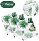 PHOGARY 3 Pack Hawaiian Luau Tablecloths for Party Decoration, Hawaii Disposable Plastic Rectangular Table Covers, Aloha Tropical Palm Leaves Table Cloth, Summer Beach Kids Birthday Cocktail Party Sup
