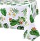 PHOGARY 3 Pack Hawaiian Luau Tablecloths for Party Decoration, Hawaii Disposable Plastic Rectangular Table Covers, Aloha Tropical Palm Leaves Table Cloth, Summer Beach Kids Birthday Cocktail Party Sup