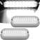 مصابيح HUSUKU Mini 27LED البحرية للقوارب تحت الماء، لون أبيض A، 2 × 1200 لومن، 10-36 فولت، 3.7 بوصة، IP68، مصنوعة من الفولاذ المقاوم للصدأ 316، للتثبيت السطحي على اليخوت والقوارب الشراعية والأرصفة وحم