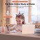 TCJJ Kids Headphones Wireless Headphones for Kids Unicorn Headphones for Girls Bluetooth w/Microphone Adjustable Headband, Over On Ear Headset for School/Kindle/Tablet/PC Online Study (Pink, Wireless.