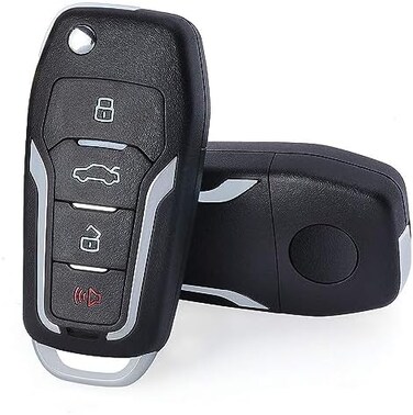 مفتاح سيارة قابل للطي بديل ومطور من Keymall Keyless Entry، بتردد 315 ميجاهرتز وشريحة 4D63 80 بت، مناسب لسيارات فورد ولينكولن ومازدا وميركوري، OUCD6000022.