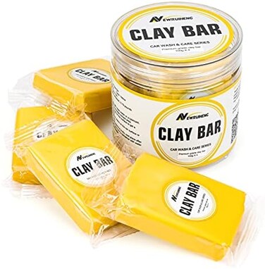 Newruiheng Car Clay Bar 4 Pack 400g, Premium Grade Clay Bars Detailing Magic Clay Bar Cleaner Auto Wash Bars with Washing and Adsorption Capacity for Car Wash Car Detailing Clean,RV, Bus,Glass Cleanin