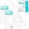Skywin TidyFriend Self Feeding Baby Bottle 8oz Bottle Holder for Baby - 2 Pack Baby Bottle with Straw, Anti Colic, for Convenient Feeding (Green.