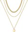 Turandoss Gold Layered Necklaces for Women - 14K Gold Plated Handmade Multilayer Bar Pearls Coin Disc Moon Butterfly Medallion Adjustable Dainty Layered Choker Necklaces for Women Jewelry.
